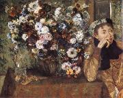 Edgar Degas Woman and chrysanthemum china oil painting reproduction